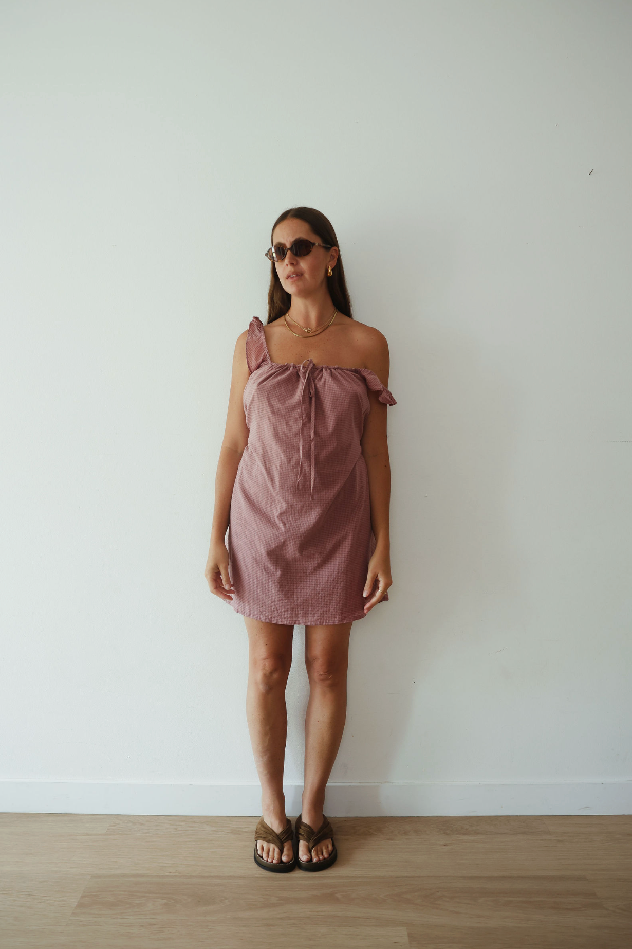 Sophie dress - pink check