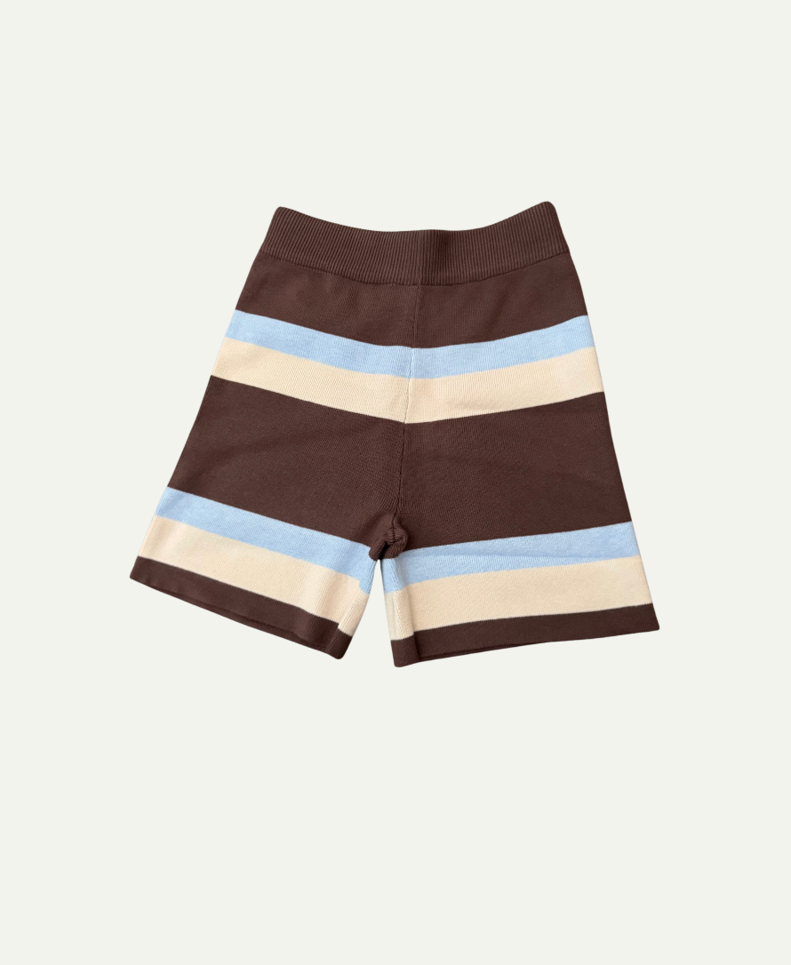 Womens knit short - stripe