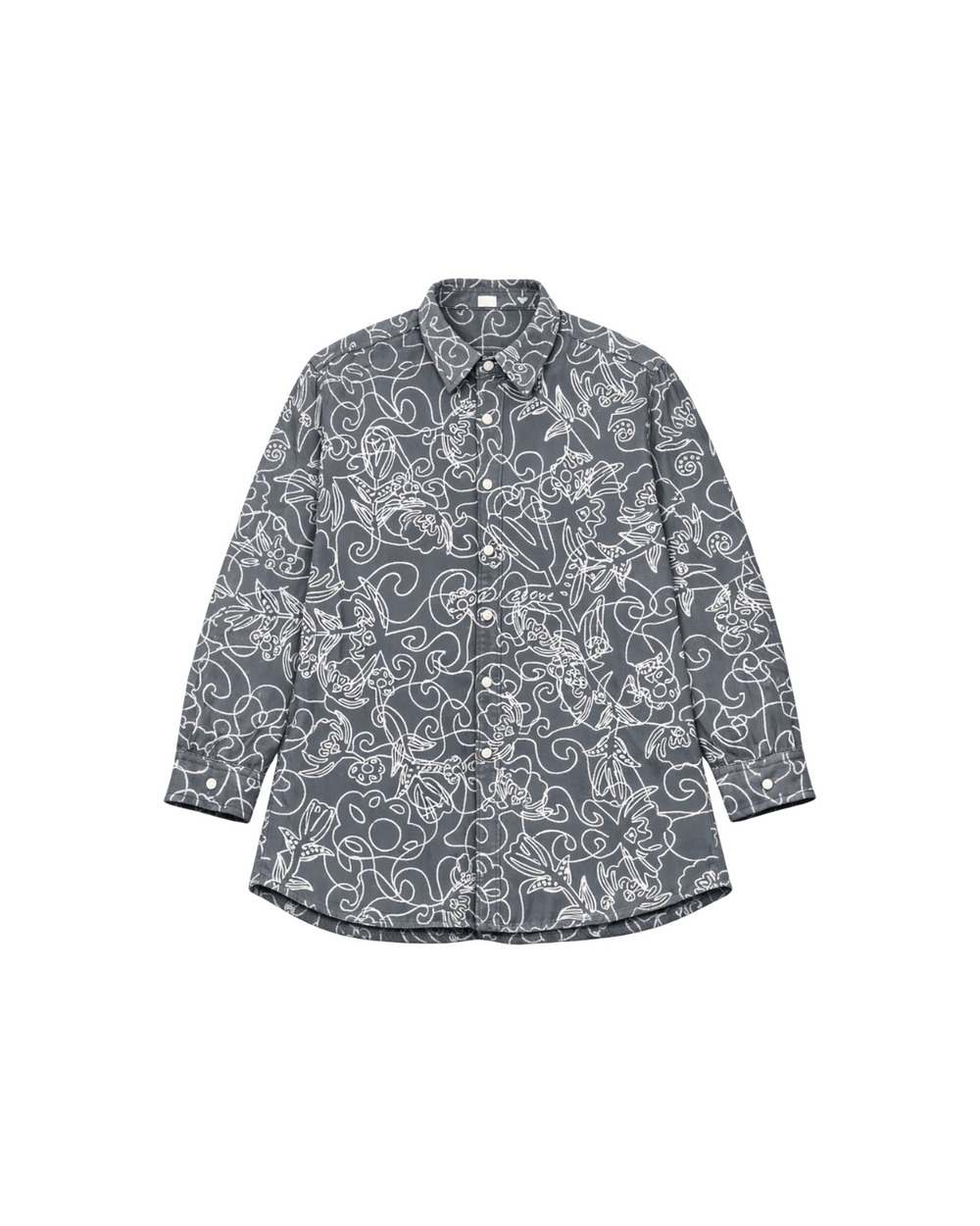 Sawyer shirt dress - embroidered denim