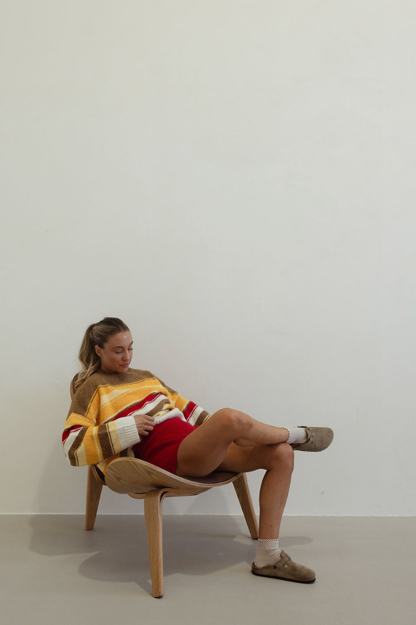 Isabel knit - autumn stripe