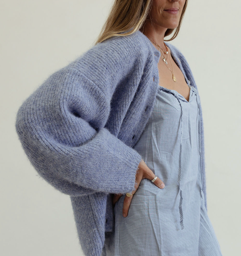 Sienna knit - dusty blue