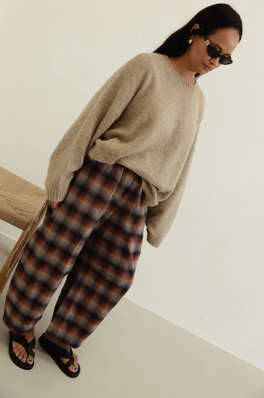 Isabel tie side knit - oatmeal