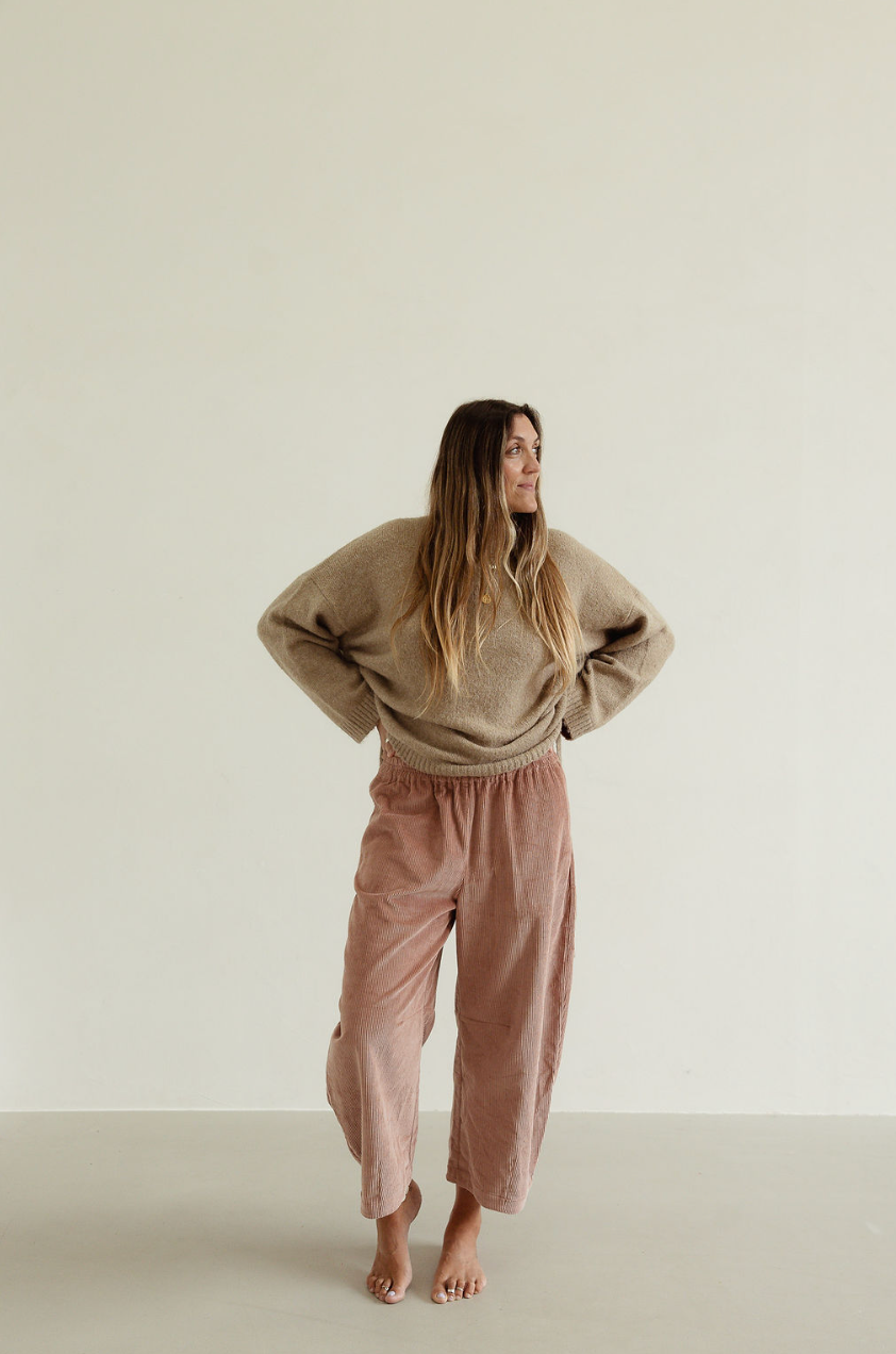 Isabel tie side knit - oatmeal