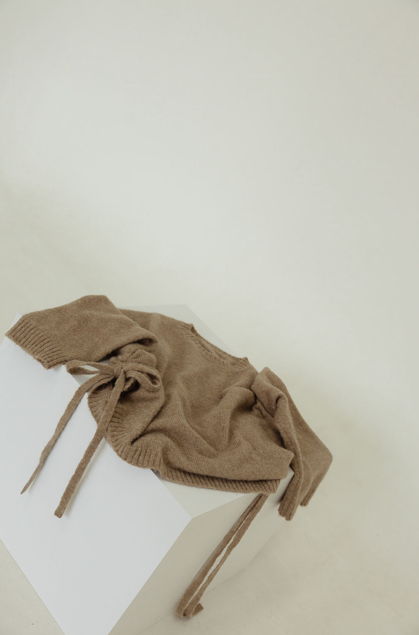 Isabel tie side knit - oatmeal