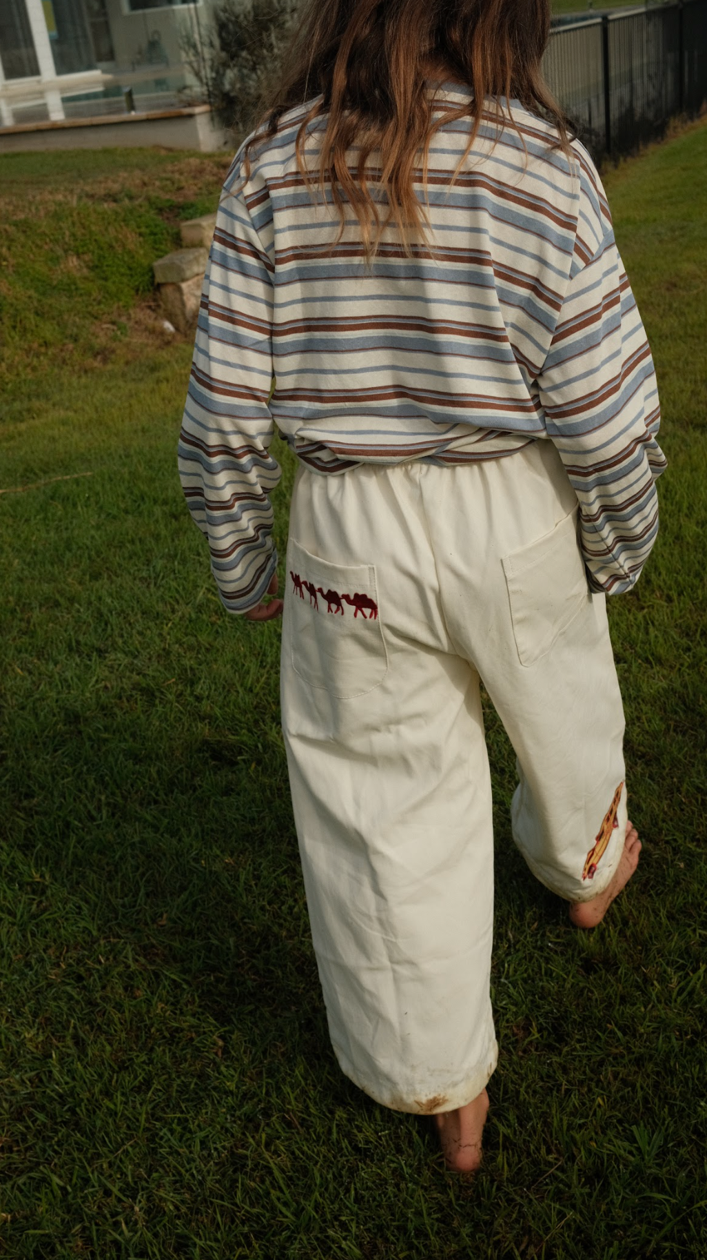 Embroidered canvas pant - cruiser patch