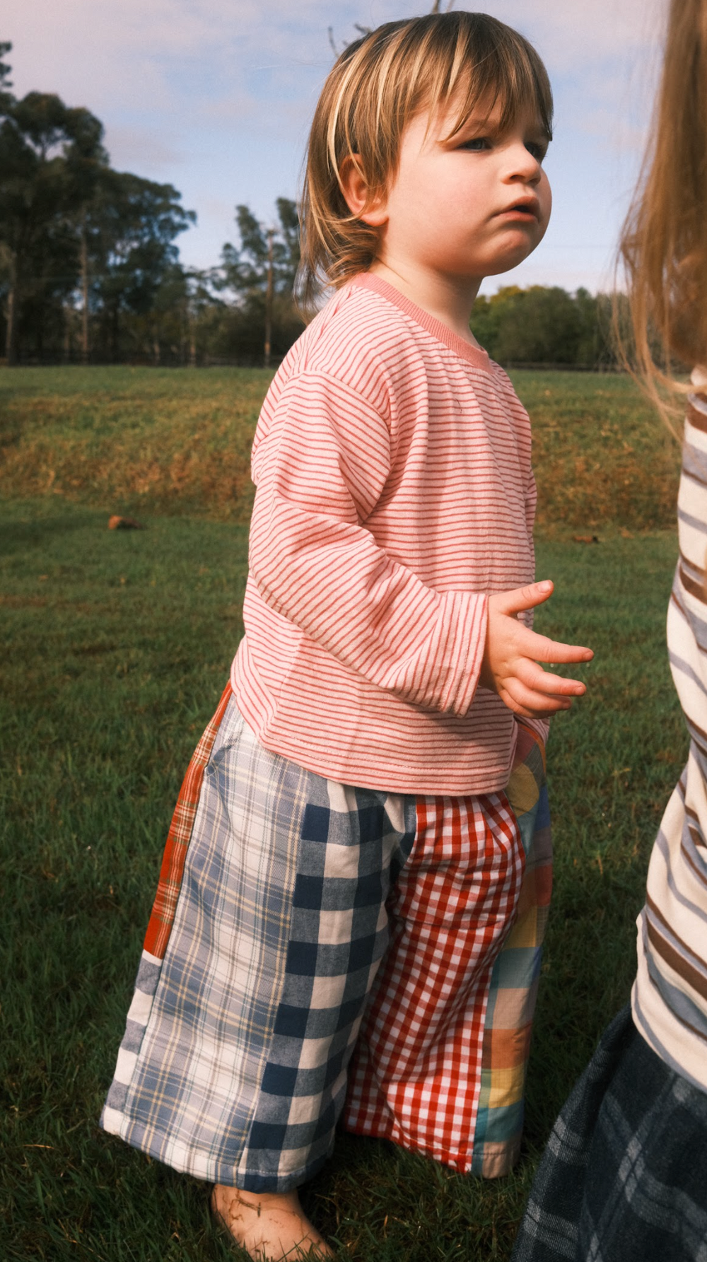 Stripe l/s tee - pink