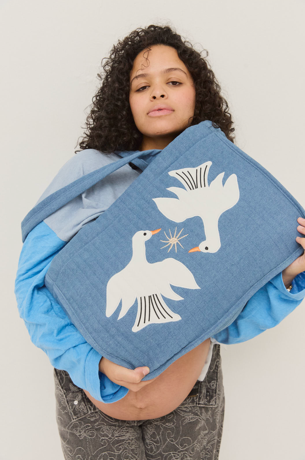 The By Billie baby bag - denim