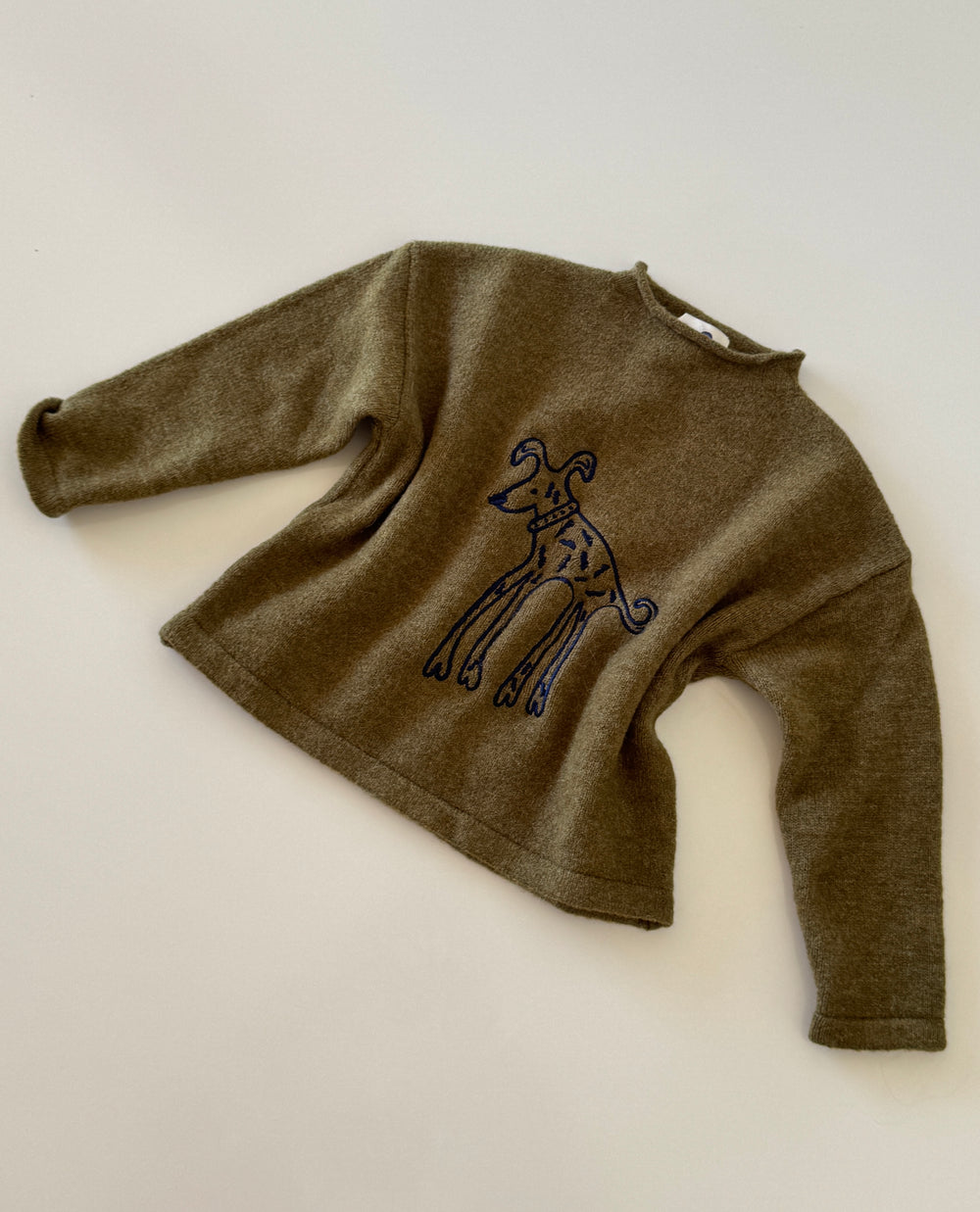 Rolled neck knit - green