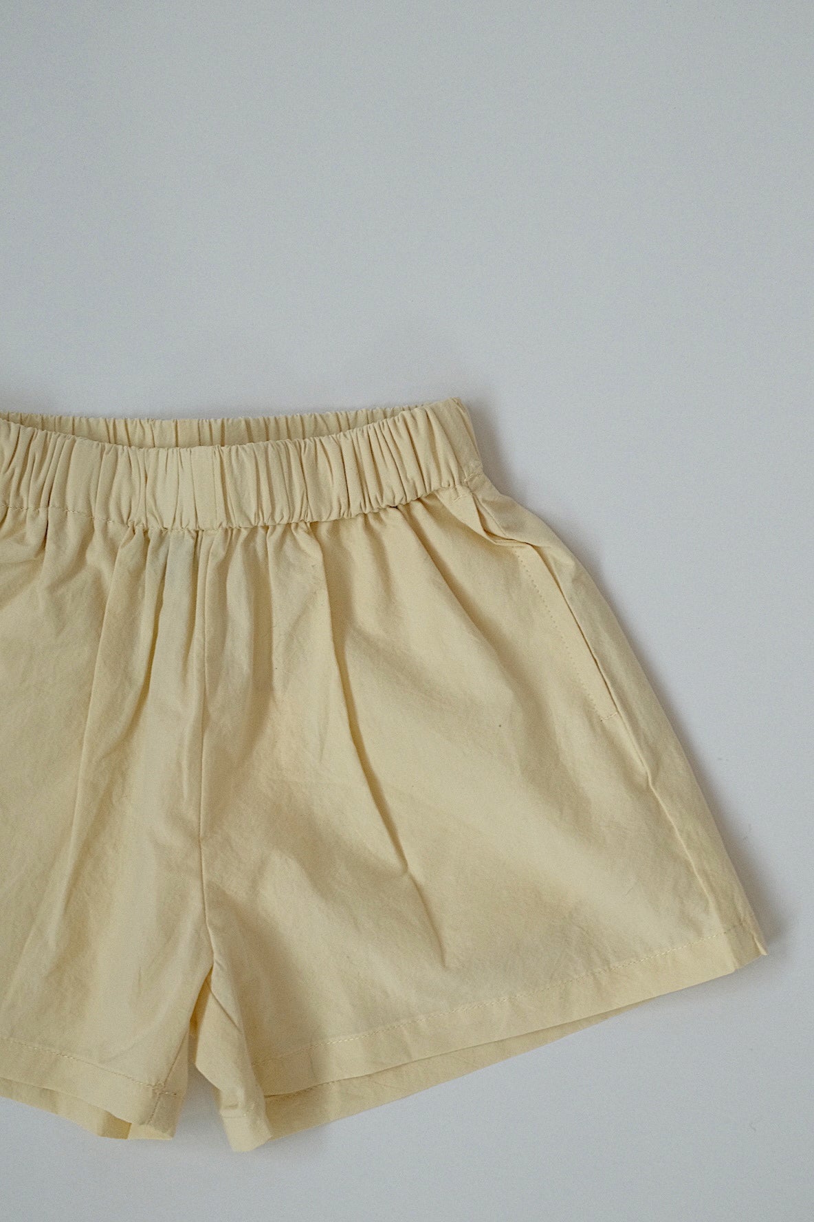 Cotton summer short - lemon