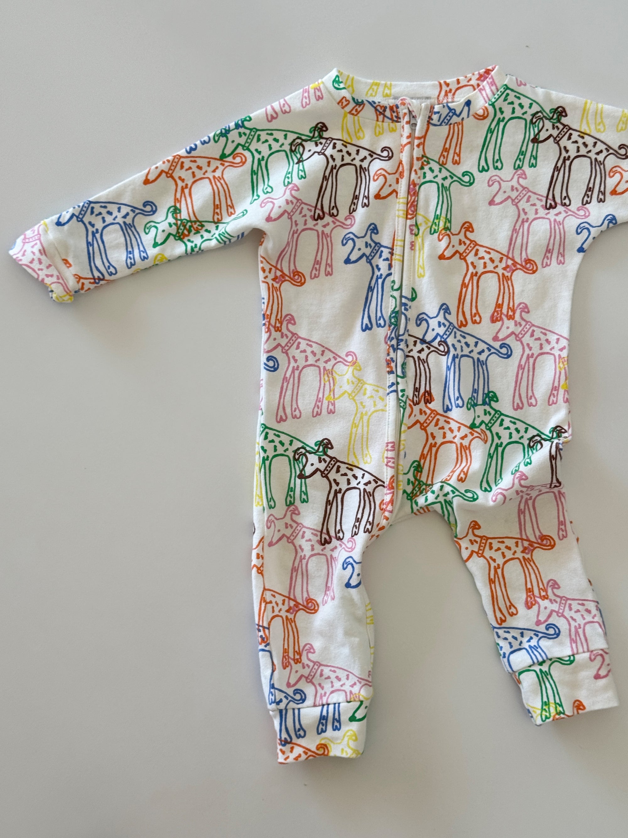 Cotton zip onesie - Dougie