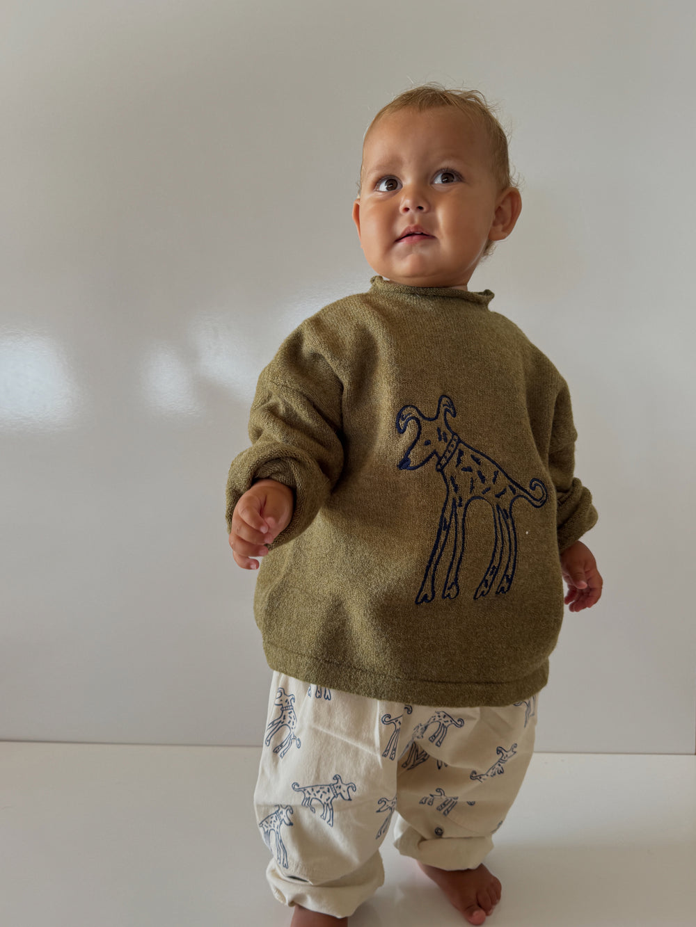 Rolled neck knit - green