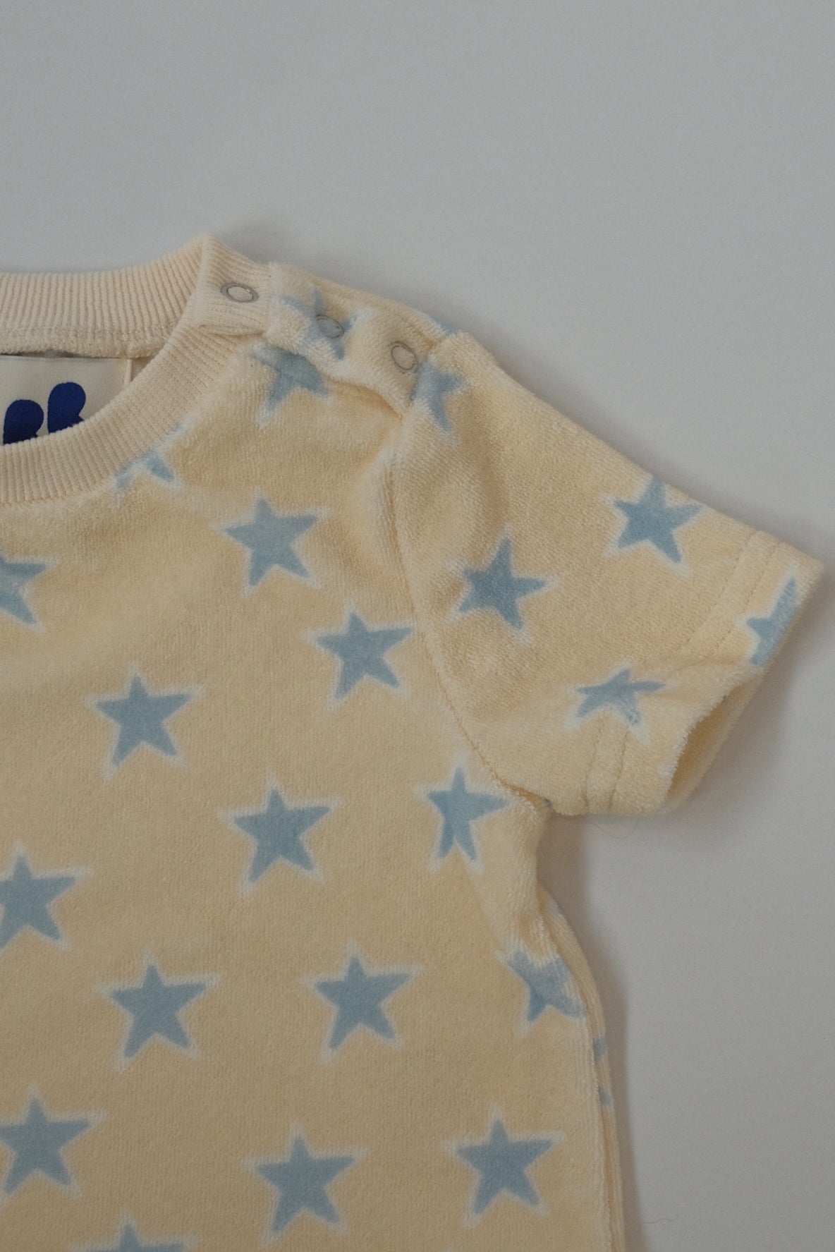 Terry towel top - blue star