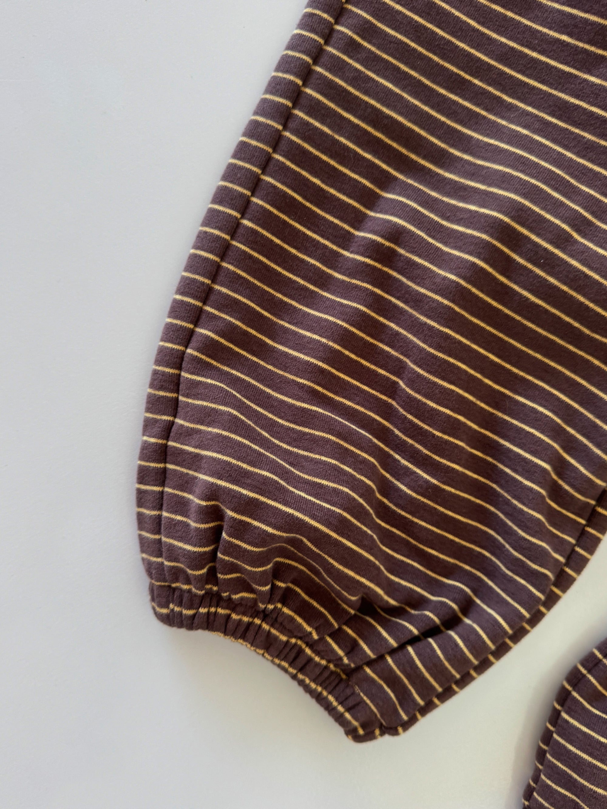 Tracky dacks - brown/yellow stripe