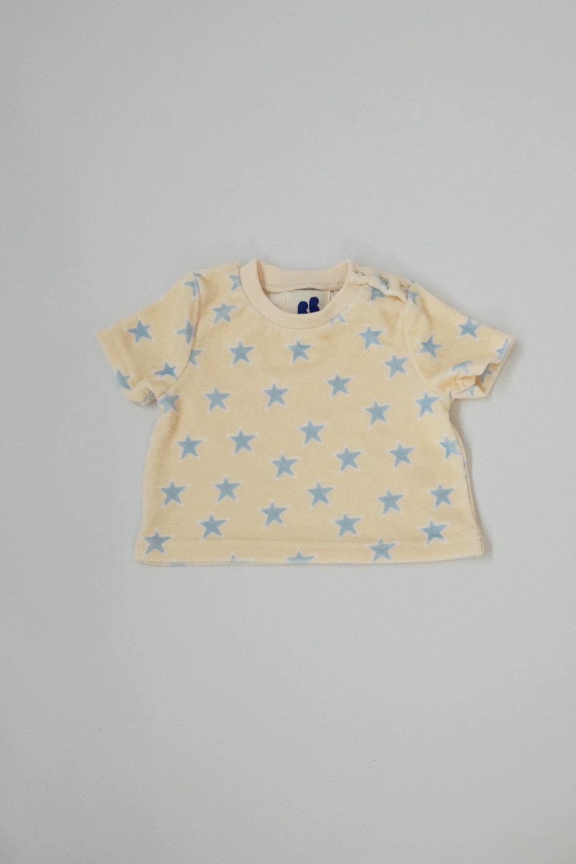 Terry towel top - blue star