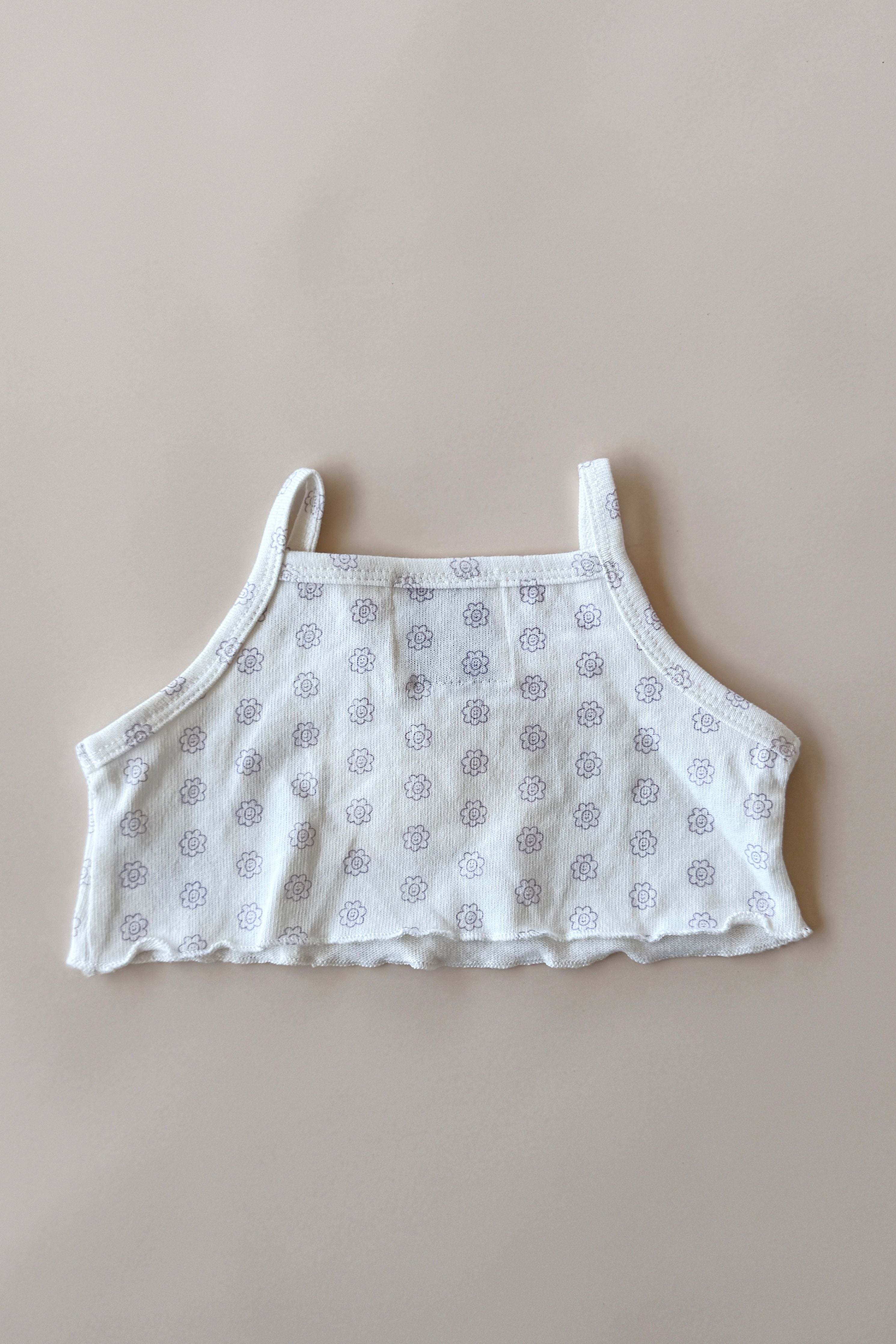 Smiley cotton crop - lavender