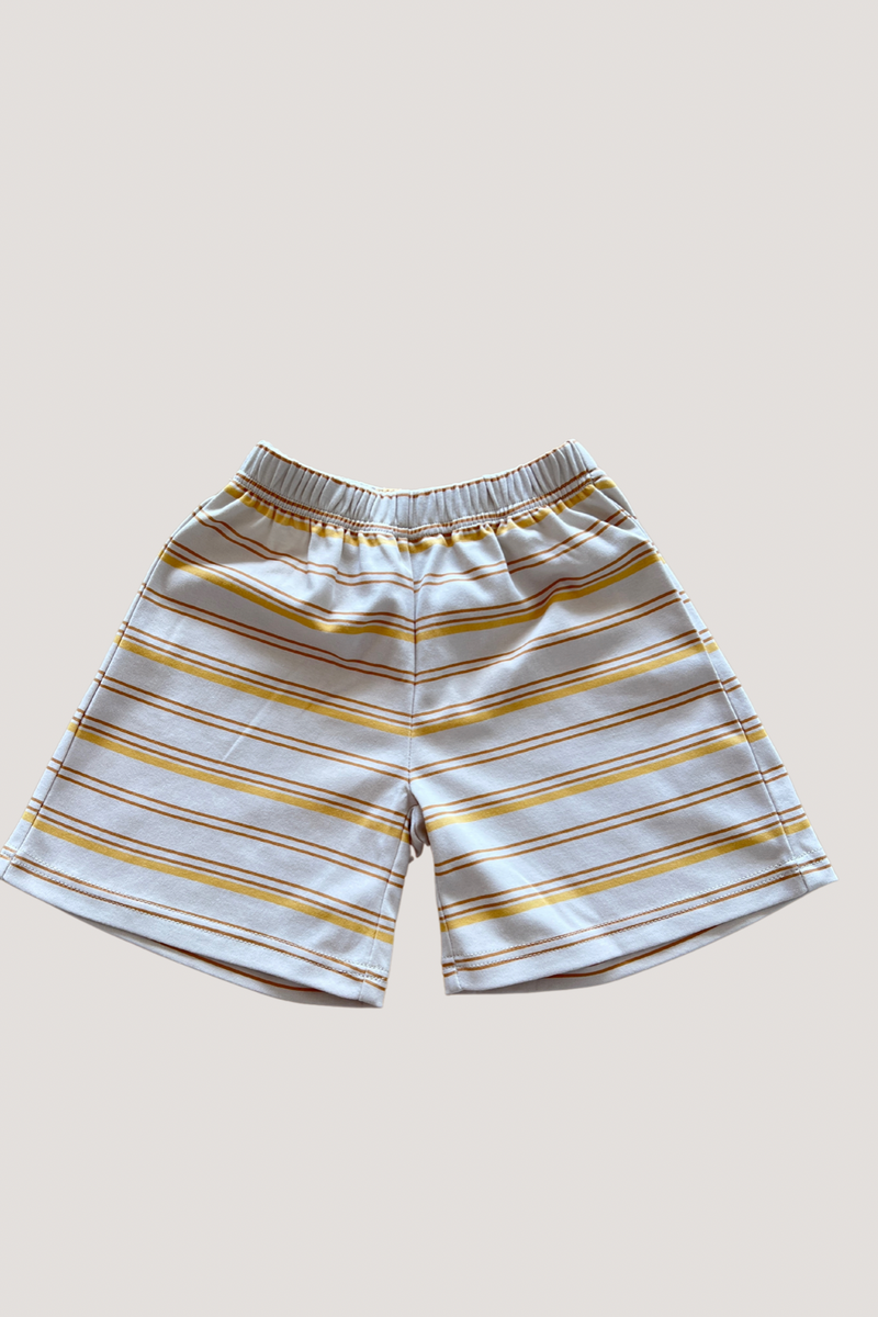 Rising Tides Stripe Shorts - Lemon
